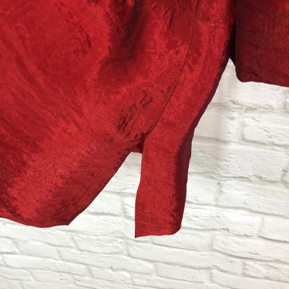 VICINI by G.A.T. Red Blouse size 12 - Picture 4 of 6